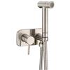 TRUSTMI Ottone nascosto caldo e freddo bidet spruzzatore rubinetto kit, nichel spazzolato