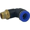 Generico Raccordo Innesto rapido pneumatico a L per tubo 8 mm filetto 1/8 - Conf.15 pezzi