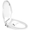 GEOATON Sedili WC bidet con doppio ugello autopulente non elettrico separato posteriore e femminile, pulizia naturale spruzzo, sedile WC morbido chiuso combinato bidet wc