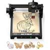 Acmer T1 - Macchina per incisione laser da 2,5 W, dispositivo portatile per incisione laser, 0,01 mm, area di lavoro 130 x 130 mm, per legno, pelle, vetro, metallo e regali fai da te