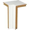 PROVISTON | Angolo interno per barra di copertura del tubo di riscaldamento, 41 x 141 mm, plastica, bianco, accessori per battiscopa, 2 pezzi