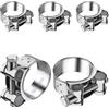 TXXATX 5 Pezzi Fascetta Scarico Moto 40-43 mm Fascette Stringitubo Inox Fascette Metalliche Stringitubo Morsetto per Scarico Marmitta Accessori Tubi Scarico