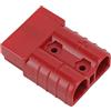 CHICIRIS Connettore 50A 600V, Connettore 50A 600V Spina ABS Bipolare Portatile Leggero per Pannello Solare (Rosso)