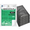Garronda Telo per Imbiancare 4x5 m, 5 pezzi, Multiuso Teli per imbiancare LDPE 20 micron, Telo copritutto per mobili e pavimenti per pittura e lavori, grigio, coperture GD-0222