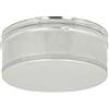 Nova italf Tappo condensa 80 mm chiuso in silicone canna fumaria pellet inox (D 80 INOX Ceco)