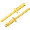 QUARKZMAN 50Pz 3/16x1/2 Rivetti Ciechi Alluminio, Presa Alluminio E Mandrino Acciaio, Rivetti A Testa Bombata Con Divisione Lunga Per Metallo, Mobili, Automobili, Giallo