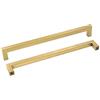 Goldenwarm 1 Pezzi Maniglie per Mobili Moderni Maniglie Oro -LSJ12GD256 Maniglie per Mobili da Cucina Maniglie Acciaio Inox Distanza dei Fori 256mm