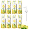 FruttaMax Sciroppo al Limone e Lime | Meno Zucchero | 60% Frutta Vera | Compatibile con Gasatori - 8 x 500ml