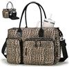 SPAHER Borsa Lavoro per Insegnanti Borsa Viaggio 40x30x15, Leopardo