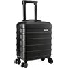 Cabin Max Anode 45x36x20 cm Valigia per bagaglio a mano - leggera, trolley, guscio rigido, 4 ruote, (Easyjet 45 x 36 x 20 cm 30L Nero)