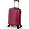 Valigeria.shop Trolley 10 kg Valigia Rigida Bagaglio a Mano 52x32x19 cm 4 Ruote Doppie Rimovibili Girevoli 360° Guscio in ABS Leggero e Resistente Unisex per Viaggi in Famiglia e Lavoro Offerta Mod.1152 (Bordo)