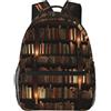 PRyLqKS Zaino vintage con motivo a libro, borsa per computer portatile, per escursionismo, viaggi, per donne e uomini, Libro-1, Taglia unica