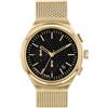 Breil - Orologio da Uomo Collezione SPIN OFF EW0531 - Orologio da Polso Chrono Gent con Quadrante Analogico Nero - Movimento PE902 SUNON - Orologio al Quarzo - Bracciale in Acciaio Silver