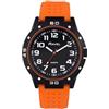 Ravel - Orologio Sportivo da Uomo con Cassa Nera e Lunetta Coordinata su Cinturino Sportivo in Silicone - Analogico al Quarzo - RS004.08 - Arancia