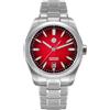 TACTICAL FROG San Martin Orologio da uomo SN0144GX 39 MM Meccanismo automatico 9015, vetro zaffiro, impermeabile 10 bar, quadrante blu, Colore: rosso, 39mm, Bracciale