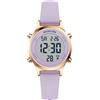 GOLDEN HOUR Orologi digitali da donna impermeabili con cinturino in silicone, cronografo da 32 mm