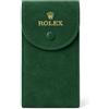 ROUHO Custodia Orologi Effetto Camoscio Verde Custodia Orologi in Tessuto Singolo Supporto Contenitore Orologio da Polso Chiusura a Pressione per Rolex GMT‑Master II