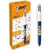 BIC 4 colori Messaggi Penna a sfera con punta media (1,0 mm), motivo: Who's The Boss, confezione da 12