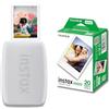 instax Fujifilm mini Link 3 Clay White | Stampante per Smartphone + 20 Pellicole mini