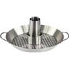 Brigros MasterCook - Supporto per Cottura del Pollo in Acciaio, Cuoci Pollo Verticale per Barbecue, Accessori BBQ per Griglia E Forno, Supporto Pollo BBQ Ideale per Pollo allo Spiedo Professionale