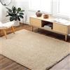 Livabliss Shaggy, moderno berberbero, 120 x 180 cm, morbido bohémien, per soggiorno e camera da letto, facile da pulire, pile di peluche, grande, avorio