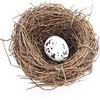 SEIWEI Nido di uccelli artificiale con uovo decorativo ghirlanda di vite ramoscello rattan case per uccelli per decorazioni creative fatte a mano pasquali per casa giardino