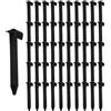 dentedeleao Picchetti in Plastica, 50 Pezzi Picchetti di Ancoraggio per Tubo da Giardino, Ancoraggio Fisso per Campeggio, Bordi Esterni, Terrazza e Prato da Giardino, Robusti Picchetti per Sabbia e Spiaggia