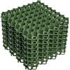 DEWEPRO Griglia per prato 50x50x4 cm, 10 pezzi - Griglie in plastica per ghiaino per ingresso, parcheggio e giardino - Robusto grigliato per la stabilizzazione di superfici