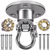 Benelabel Appendini per altalena a soffitto con cuscinetto Capacità 408,2 kg Set di altalena Hardware in acciaio inossidabile Supporto per sacco da boxe Gancio per amaca per sedia sospesa, altalena