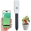 Drusine Smart WiFi Misuratore di umidità del suolo per piante, sensore 2 in 1 con avvisi app, monitora l'umidità e la temperatura da remoto, dati in tempo reale per giardinaggio interno/esterno, cura