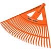 KOTARBAU® Rastrello per Foglie - Plastica - 58 cm - Arancione - Rastrello Giardino - senza Manico - Rastrelli - per Foglie - Erba - Siepi Leggero - Resistente - Universale