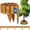 KOTARBAU® Staccionata in Legno per Giardino - 200 x 10 cm - Recinzione Giardino Esterno in Legno - Colore Rovere - Steccato