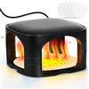 DEECOZY Trappola per pulci a LED per casa, con 5 adesivi, trappola per pulci e cimici, trappola per pulci per appartamento, vincitore del test, lampada non tossica, trappola per insetti naturali per soggiorno