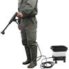 YYDWY Idropulitrice portatile a batteria, 21 V, con serbatoio dell'acqua da 13 l, ugello 6 in 1 e 7 livelli di pressione, 4 modalità di pulizia (auto/giardino/esterno/irrigazione), design pieghevole con