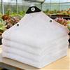 pingping1991 4m x 8m Telo Ombreggiante Bianco HDPE 50% Schermatura Anti-UV, Occhielli Metallici, per Balcone, Terrazzo, Giardino, Serra, Orto e Recinti Animali