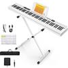 Donner DEP-1 88-Tasten Pianoforte Digitale Con Stand, Sustain-Pedal Borsa Bianco