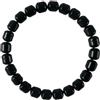 eleewoo Bracciale Tormalina Nera Certificata in Perle Tonde 8mm - Braccialetto Regalo Donna e Uomo in Pietra Naturale Vera, Taglia L (19.5 cm)