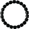 eleewoo Bracciale Tormalina Nera Certificata in Perle Tonde 8mm - Braccialetto Regalo Donna e Uomo in Pietra Naturale Vera, Taglia M (18 cm)