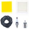 Gubeter Kit filtro aria per Echo PE-2620 PE-2620S SRM-2620 SRM-2620T SRM-2620U SRM-3020 SRM-3020T SRM-3020U PAS-2620 BRD-2620 Decespugliatori, con filtro carburante, sostituisce A226002030 A226002040