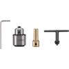 WheatThrive Set di 4 mandrini per trapano senza chiave da 0,3 a 4 mm, per motore elettrico, cono JT0 con asta da 3,17 mm, kit da 4 pezzi per foratura