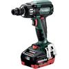 metabo SAS MET00031 - Avvitatore a impatto SSW 18 LTX 400 BL 2 x 5,5 Ah LiHD, ASC 145, confezione da 602205660, Altro