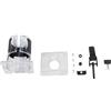 Generic Base per router per legno per RT0701C/WU601, supporto trasparente per macchina da taglio con ingranaggi regolabili e viti, compatibilità con tagliabordi elettrici in plastica e metallo