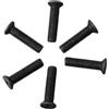 BlesConi Set di viti di fissaggio per mandrino filettato sinistro M5 M6 25 mm per 1/2 3/8 di pollice Unf Shank Adapter 6 pezzi hardware (M5 x 25 mm)