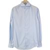 Suitsupply Camicia Uomo 37/14 1/2 Slim Blu 100% Cotone Cutaway Maniche Lunghe