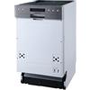 Respekta Lavastoviglie Semi-Integrata 45 cm, Lavastoviglie da Incasso con Cestello Portaposate Flessibile, 6 Programmi, Partenza ritardata, 9 Coperti, Display a LED , GSP45TIDM