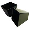 GPLAST PZ 100 COPPETTA BICCHIERE QUADRATO MEDIO 120 CC MONOPORZIONI DESSERT DOLCI MOUSSE SEMIFREDDI NERO BLACK ALTI 5,8 CM SQUARED CUP