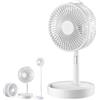 Generic Ventilatore a batteria Ez cool, Ventilatore portatile Ez cool, Ventilatore di ricarica USB pieghevole telescopico, Altezza e velocità regolabili, 7200 mAh, per l'home (Bianco,Nessun telecomando)