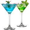 PORFOYO Martini Set di 2 bicchieri da cocktail da 190 ml, bicchieri da cocktail, bicchieri da long drink, bicchieri da cocktail per bevande congelate, perfetti per cocktail, martini, margarita, feste, bar di