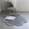 YDFYX Faux Pelliccia di Agnello di Pecora Tappeto,Pelliccia Sintetica Tappeto Vello di Pecora, per Soggiorno, Lunga Pelliccia Morbida, soffice, Tappetino per Il Letto, Divano (B-Grigio, 90 x 90cm)