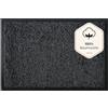 Floordirekt Karat, Zerbino per interni ed esterni, antiscivolo, per porta di casa, 100 x 150 cm, colore: grigio scuro